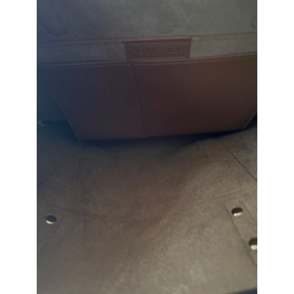 Henny & Lev Brown Vegan Leather Shoulder Strap Tote - Picture 3 of 7